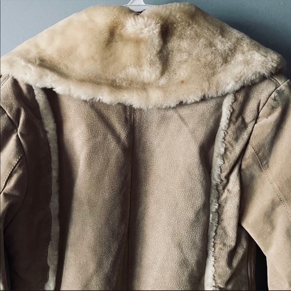 Steve Madden faux shearling trim suede coat - Picture 7 of 8